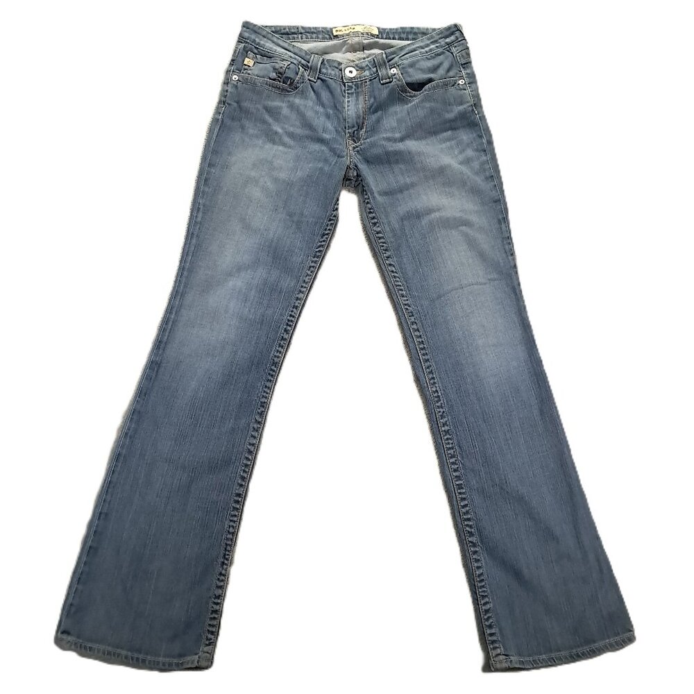 Big Star Maddie Jean Womens 32x32, Tag 29L Mid Rise Fit Bootcut Flaps Distressed